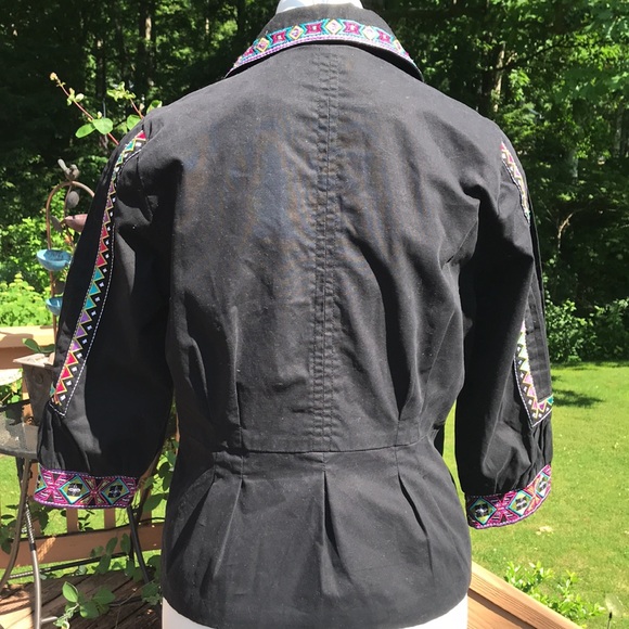 Bleu Bayou artsy jacket M - Picture 4 of 11